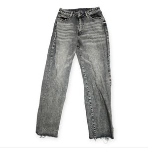 SHEIN Black Denim Wide Leg Jeans sz M